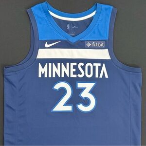 Nike Jimmy Butler Minnesota Timberwolves #23 Blue Icon Swingman Jersey 48 Mens L